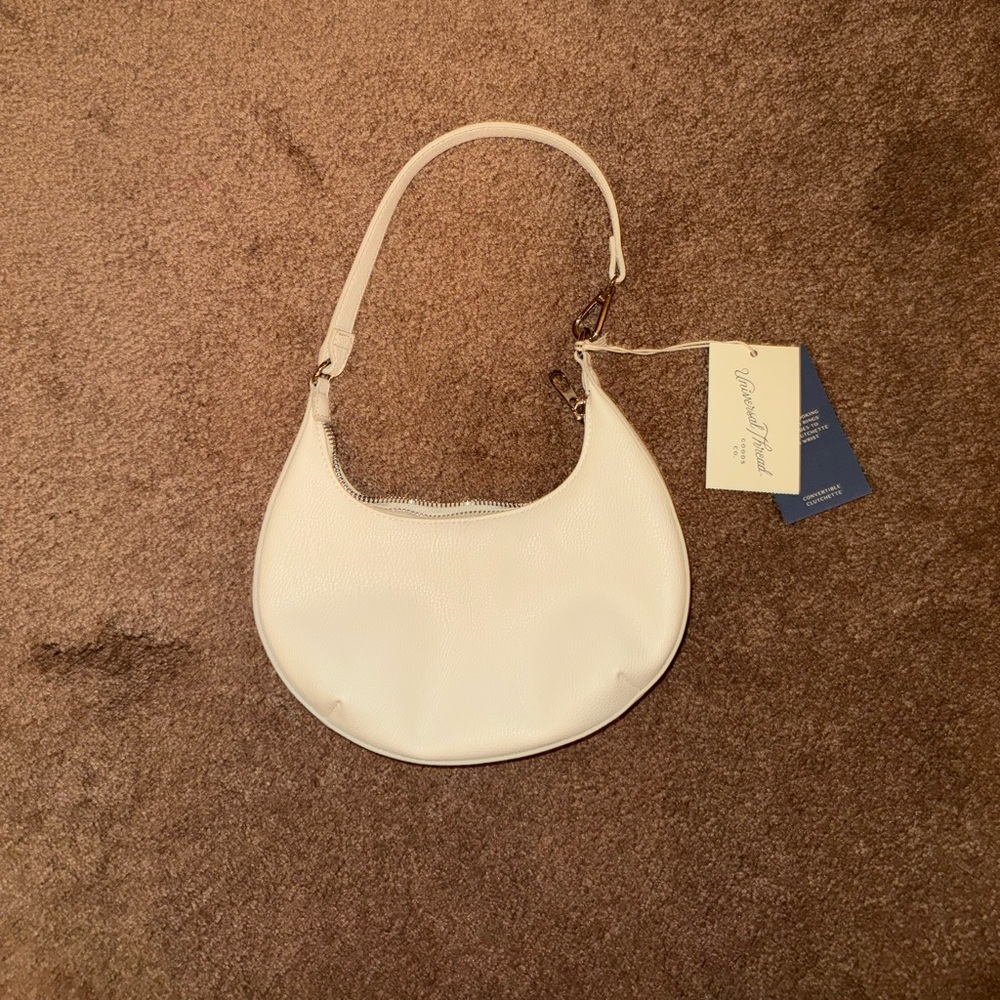 White Leather Shoulder Bag